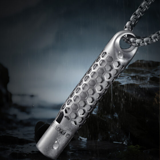 Titanium Alloy Hollow-out Whistle