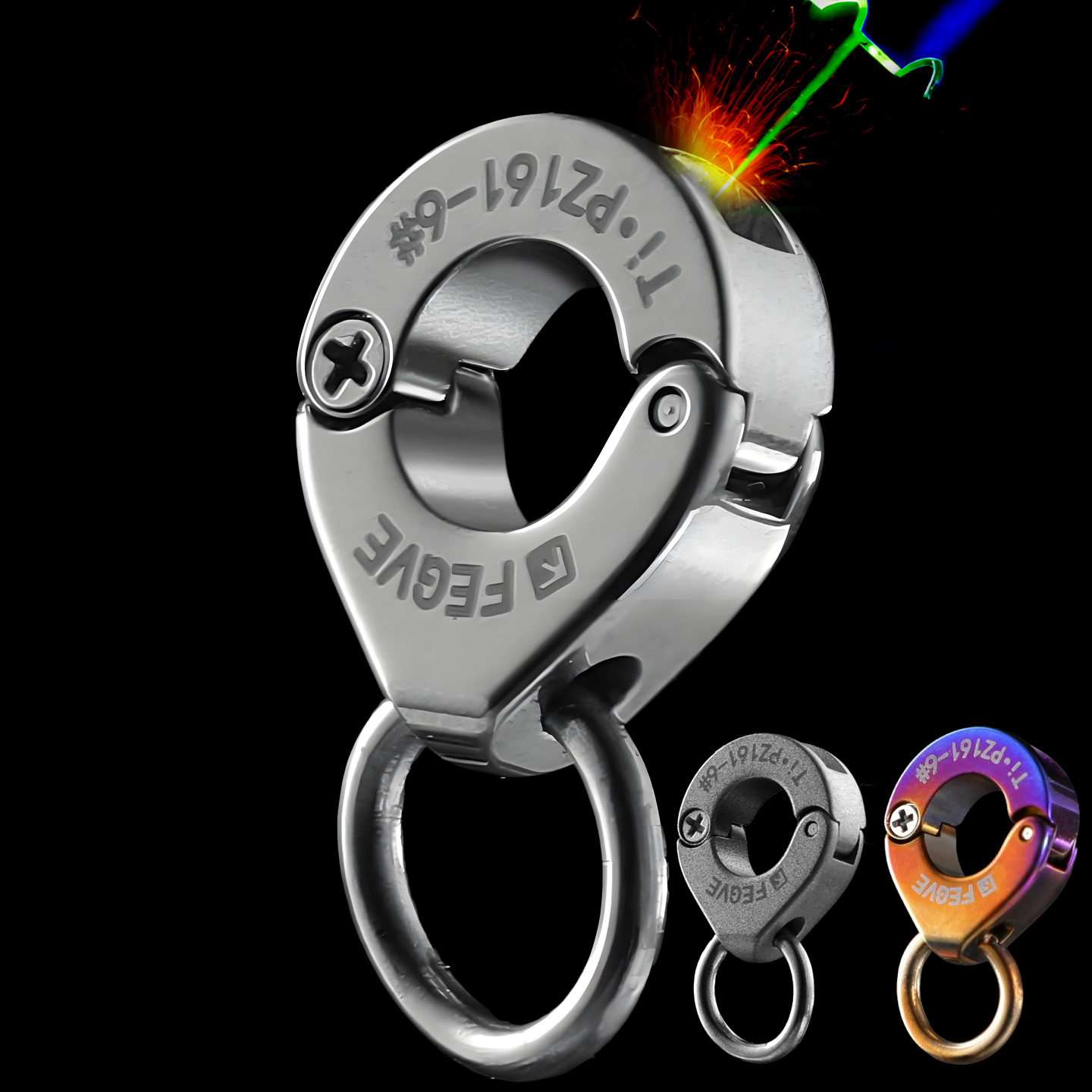 钛合金水滴鸟腿环