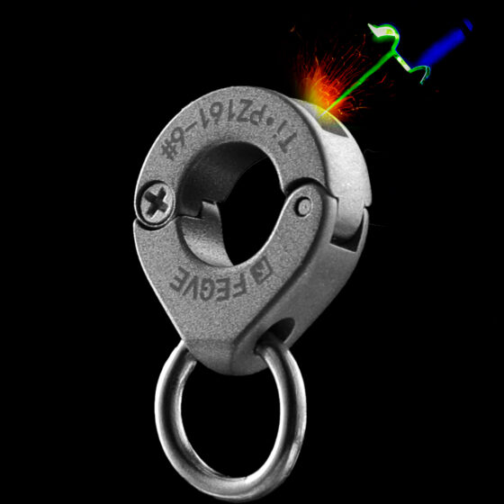 Titanium Alloy Waterdrop Bird Leg Ring