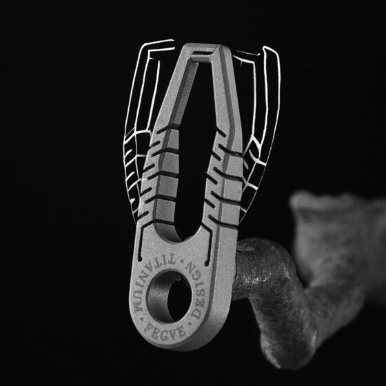 Titanium Alloy Open Zipper Puller