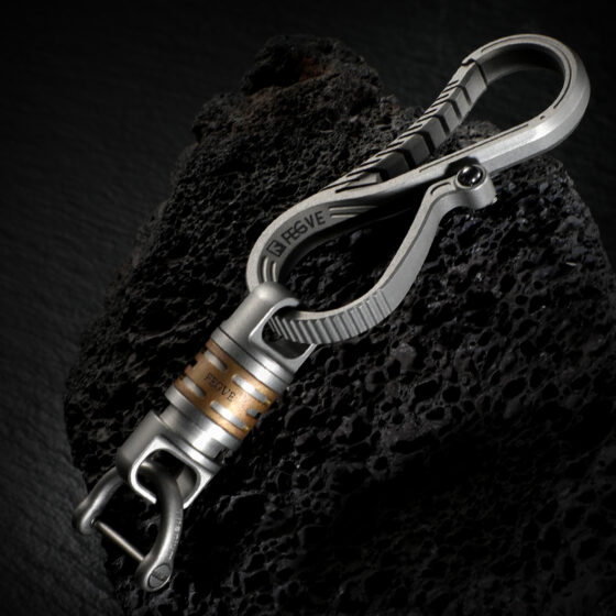 Titanium Alloy Seahorse Keychain