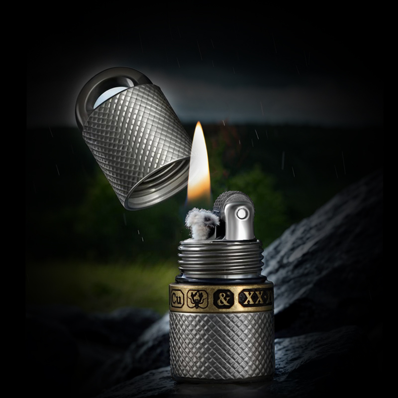 迷你钛镶铜打火机