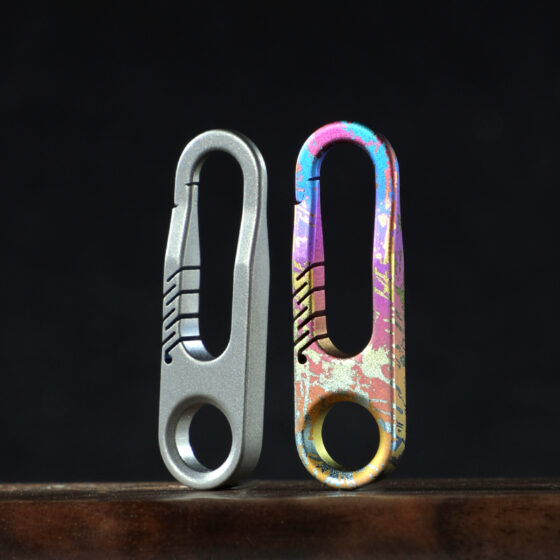 Titanium alloy camouflage zipper slide