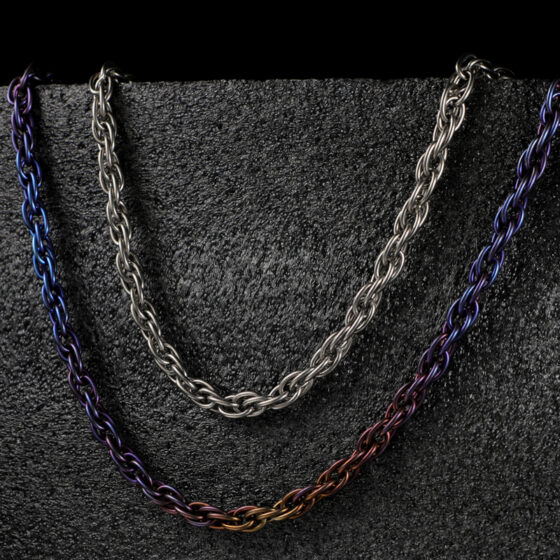 titanium alloy Fried Dough Twists chain