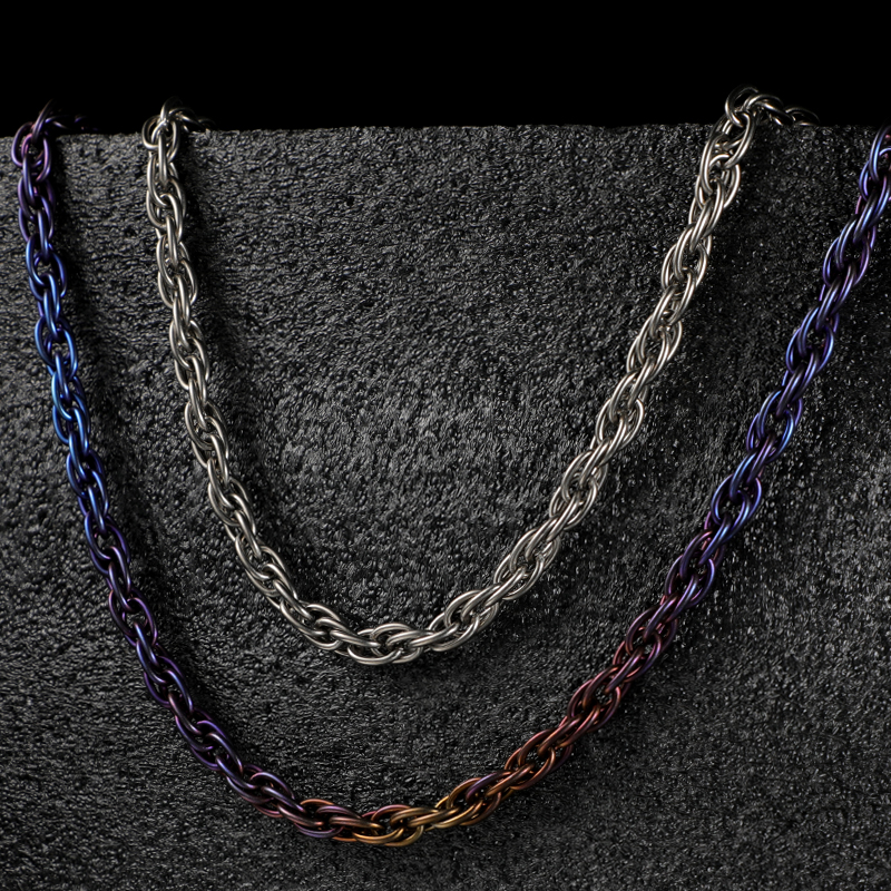 titanium alloy Fried Dough Twists chain