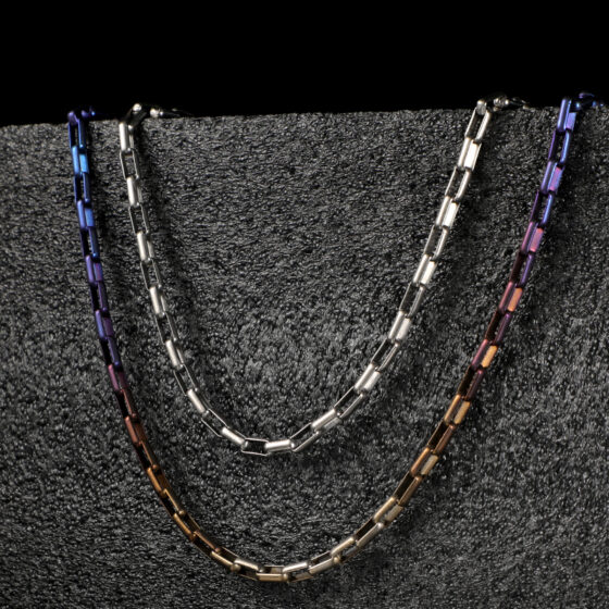 Titanium Alloy Long Grid Chain