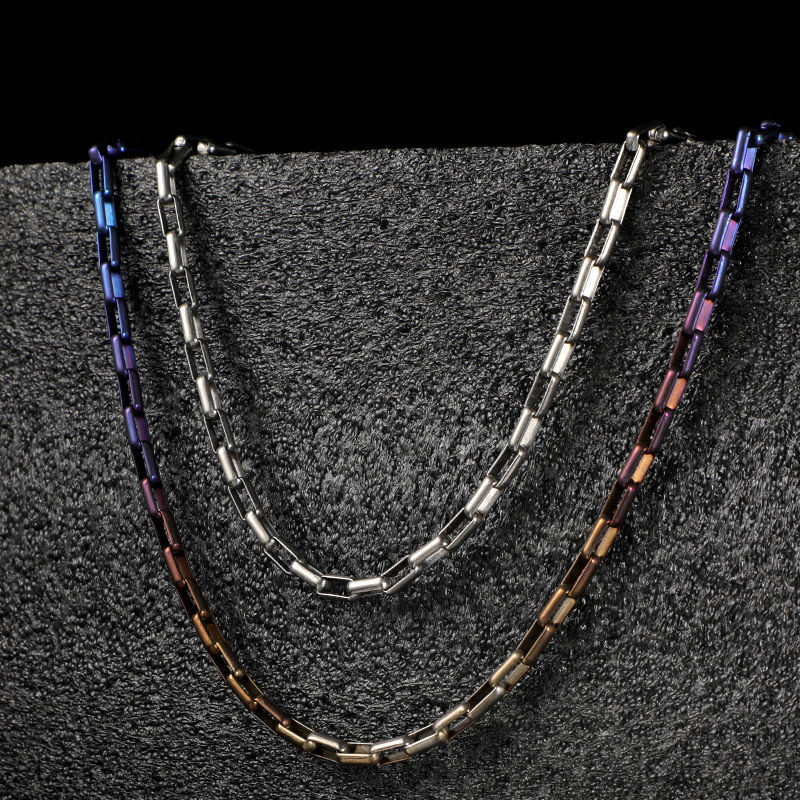 Titanium Alloy Long Grid Chain