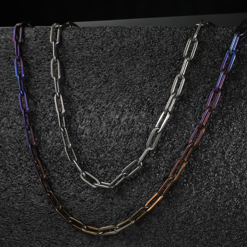 Titanium Alloy Long Buckle Chain