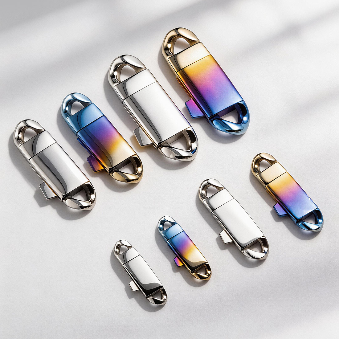 钛合金首饰项链扣