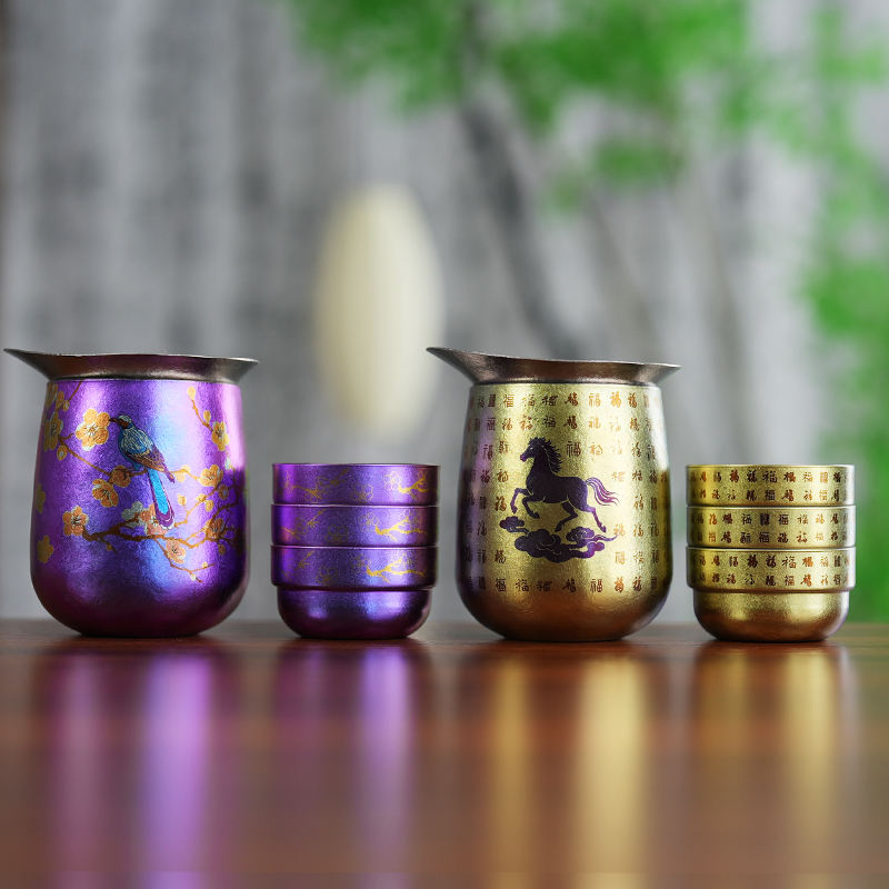 Set de ceai high-end din aliaj de titan